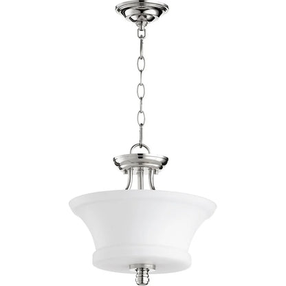 2922-13-86-Quorum Lighting-Rossington - 2 Light Dual Mount Pendant in Quorum Home Collection style - 13 inches wide by 13.5 inches high-Oiled Bronze